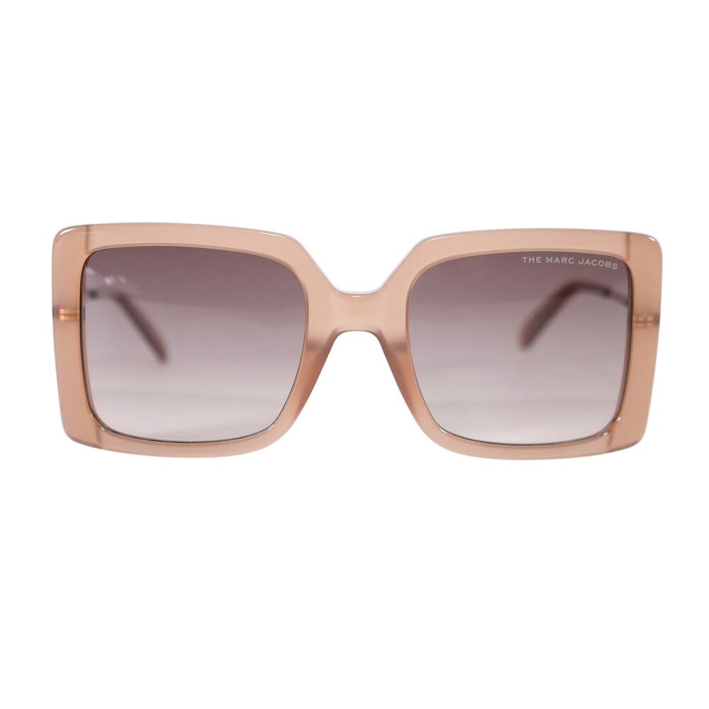 Marc Jacobs Square Oversized Women's Designer Sunglasses - Beige / Brown - NWT
